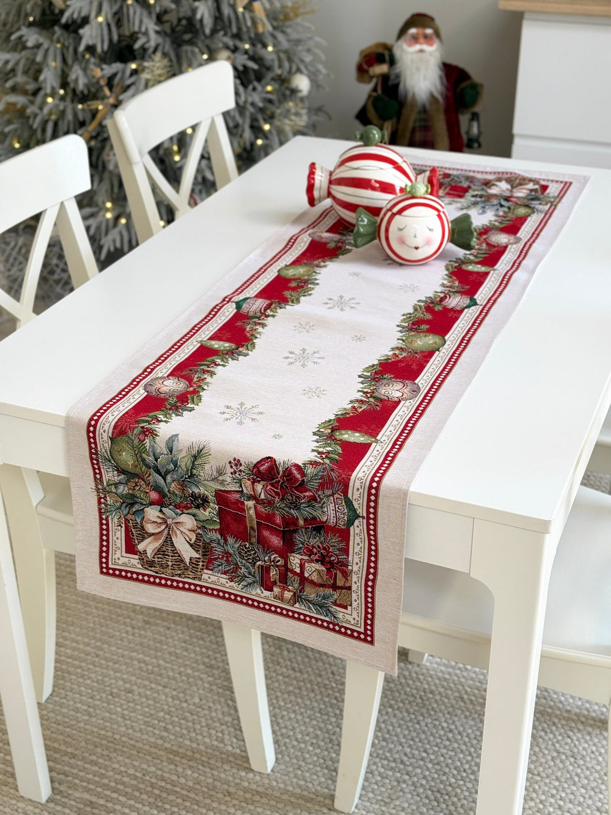 Christmas Table Runner «Christmas gifts»  - High quality tapestry