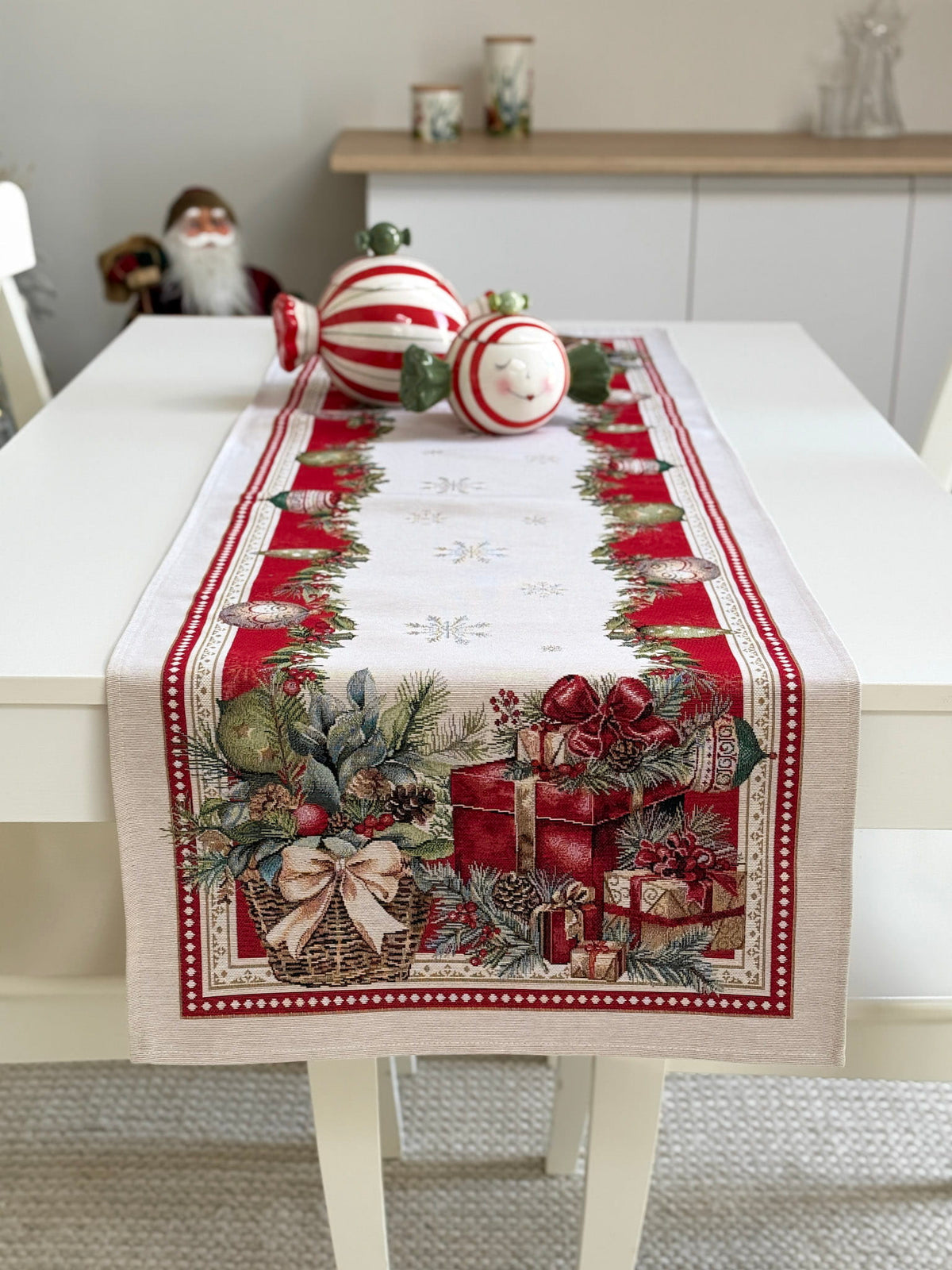 Christmas Table Runner «Christmas gifts»  - High quality tapestry