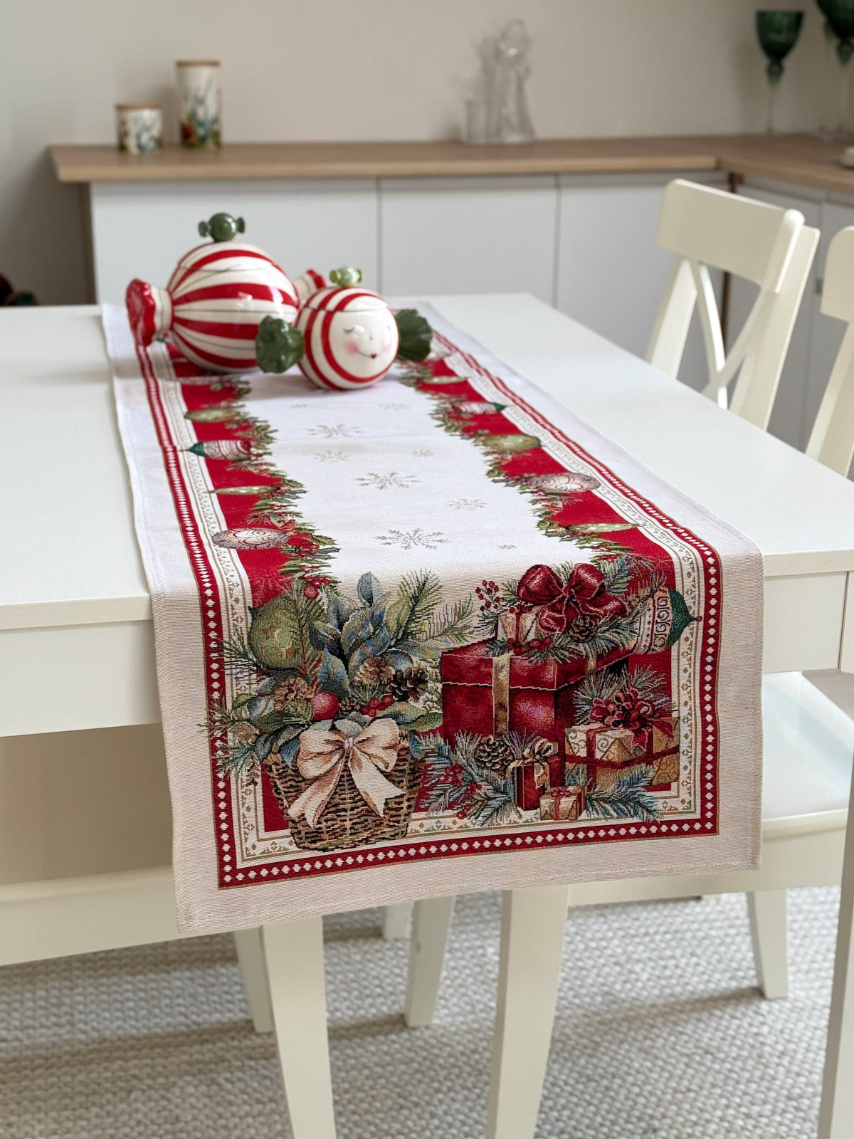 Christmas Table Runner «Christmas gifts»  - High quality tapestry