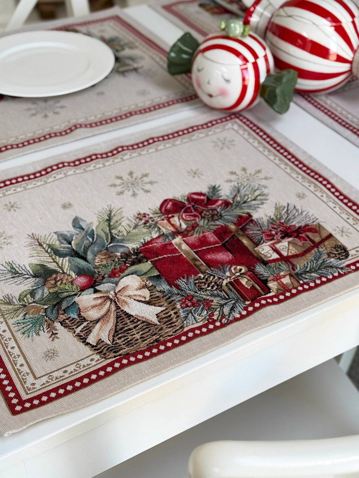Christmas Placemat set «Christmas gifts»  - High quality tapestry