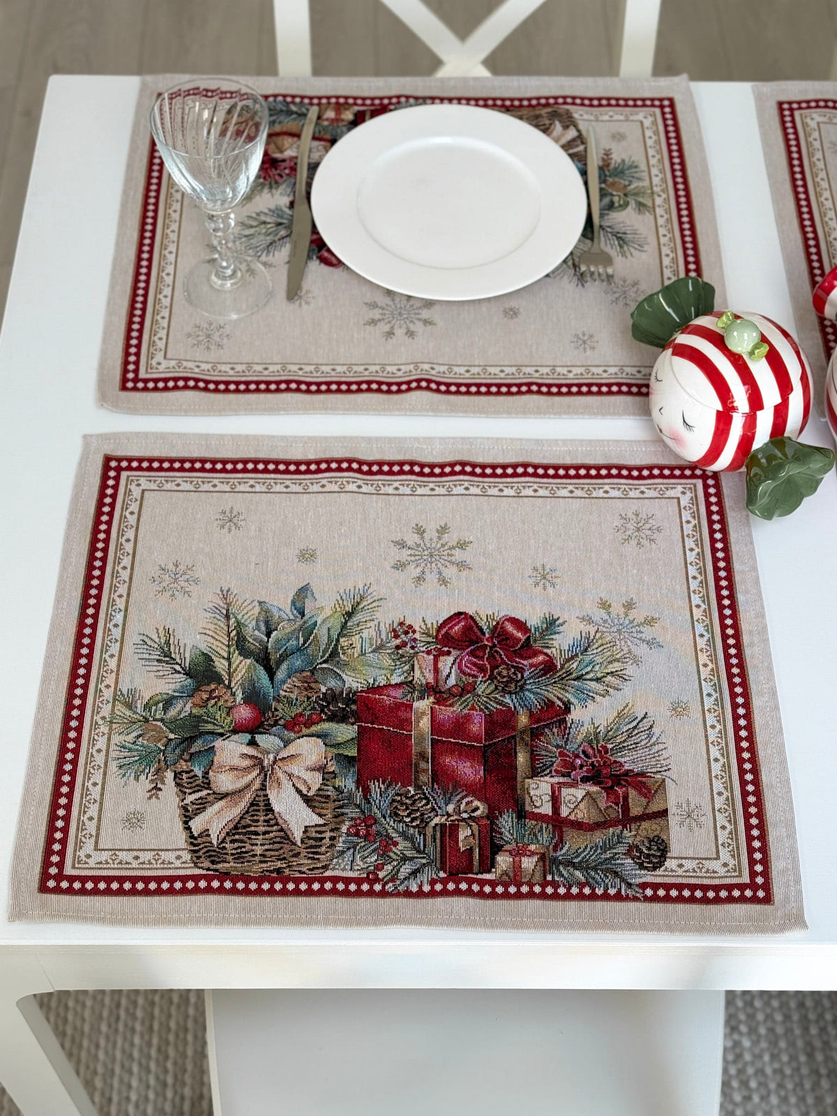 Christmas Placemat set «Christmas gifts»  - High quality tapestry