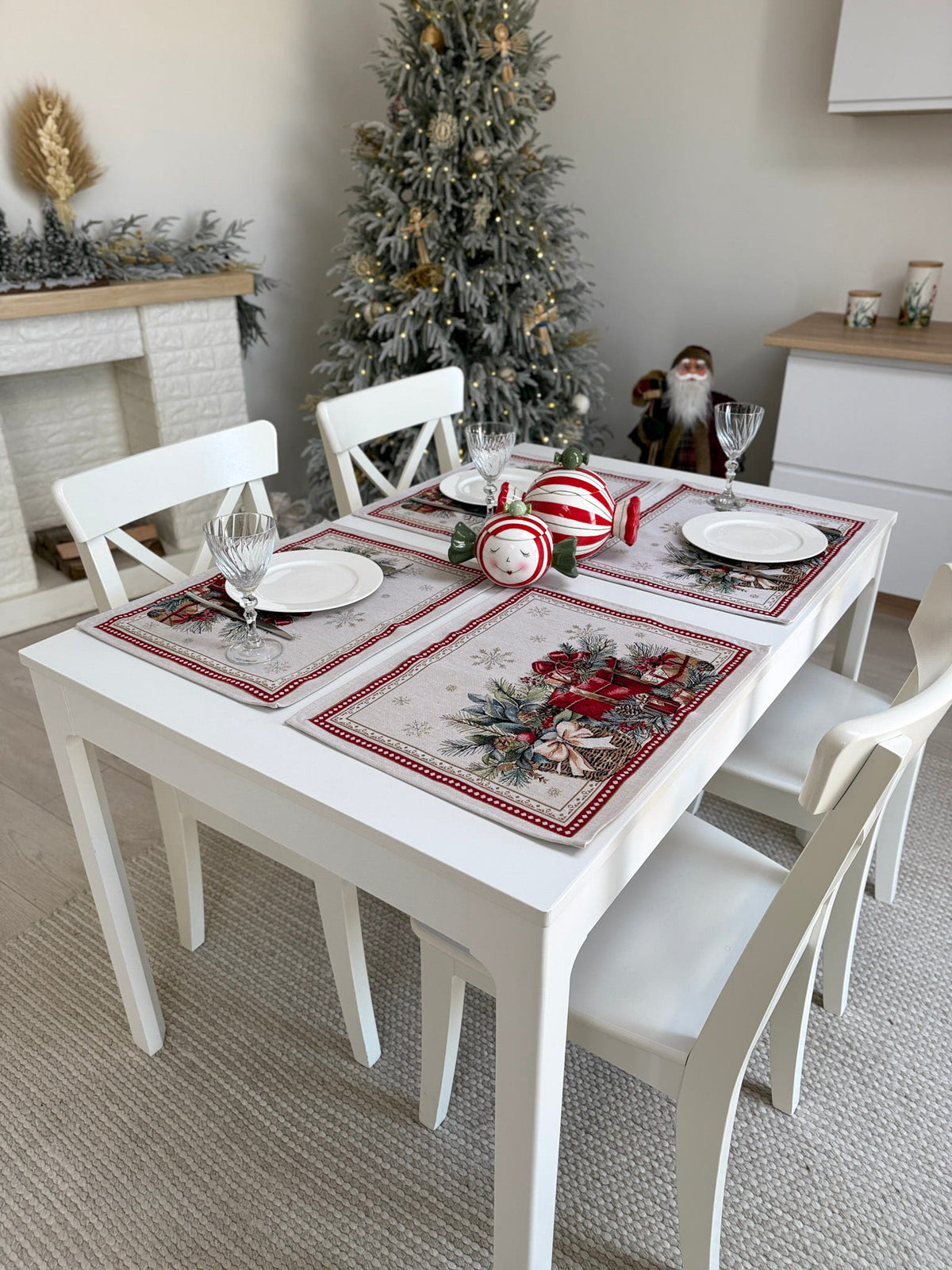 Christmas Placemat set «Christmas gifts»  - High quality tapestry