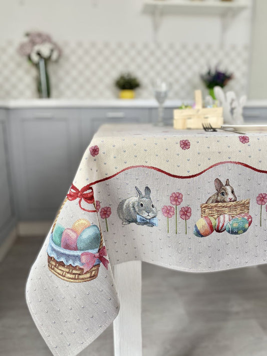 Easter tapestry tablecloth «Easter Basket»