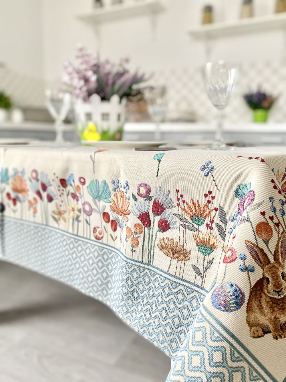 Easter tapestry tablecloth «Easter Bunny» Limaso Textile