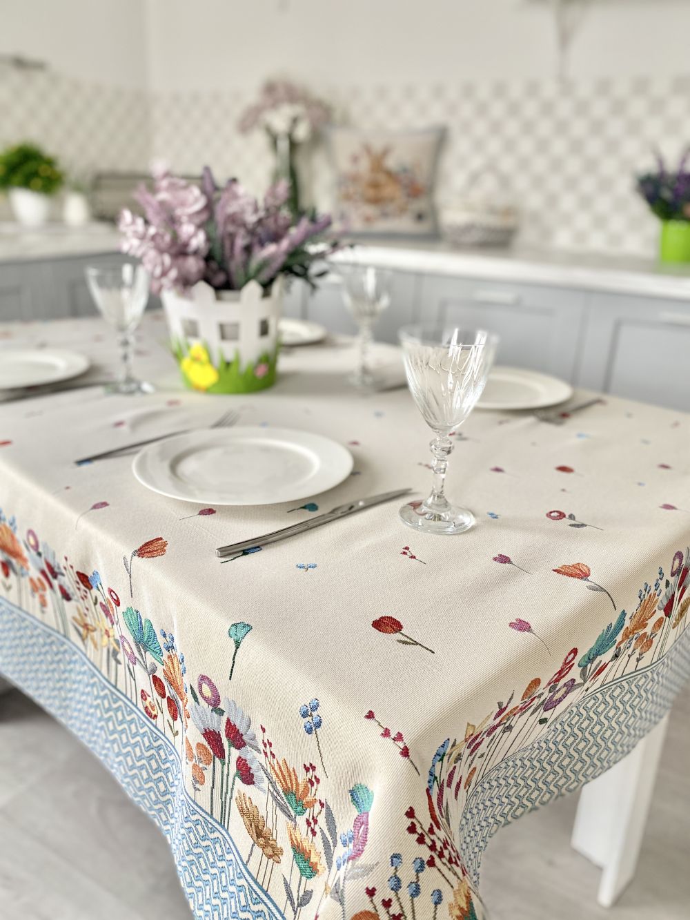 Easter tapestry tablecloth «Easter Bunny» Limaso Textile