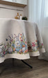Easter Round Tablecloth «Spring Easter Eggs» - Luxury Tapestry - Textile4Family