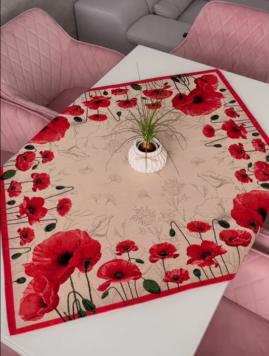 Tapestry tablecloth «Poppies»