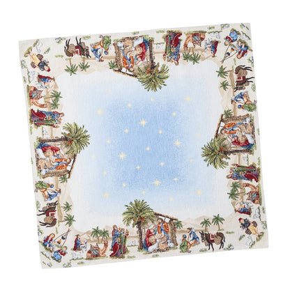 Christmas Tablecloth «Topino» with Golden Lurex - Luxury Tapestry