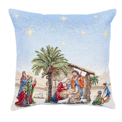 Christmas Cushion cover «Topino» with Golden Lurex - Luxury Tapestry