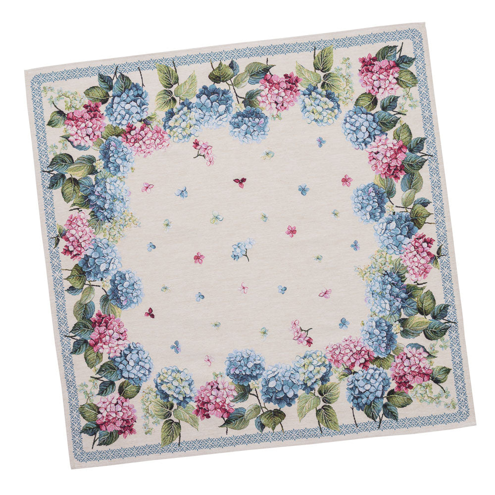 Square tablecloth «Hydrangea» - Premium Tapestry - Textile4Family