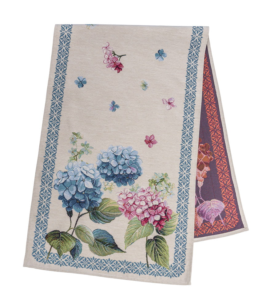 Table Runner «Hydrangea» - Premium Tapestry - Textile4Family
