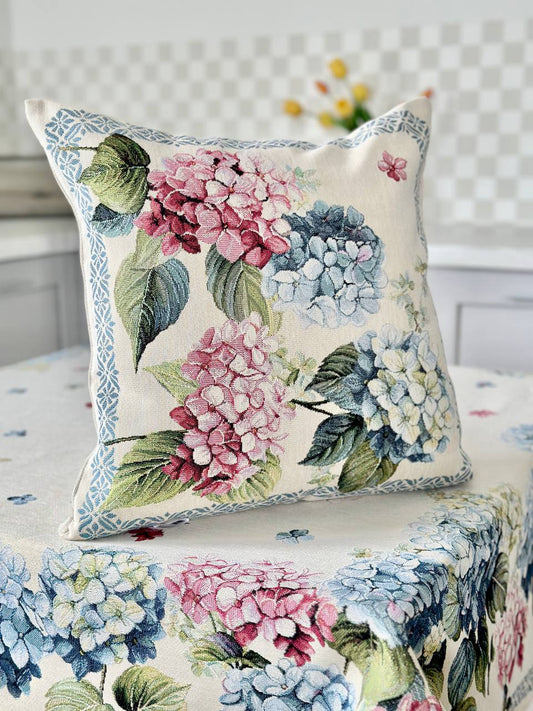 Cushion cover «Hydrangea» - Premium Tapestry - Textile4Family