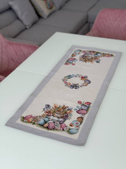 Easter tapestry table runner «Happy Easter»