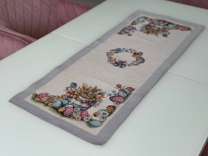 Easter tapestry table runner «Happy Easter»