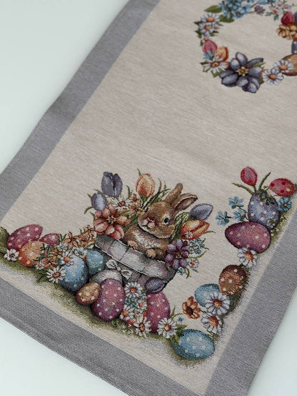 Easter tapestry table runner «Happy Easter»