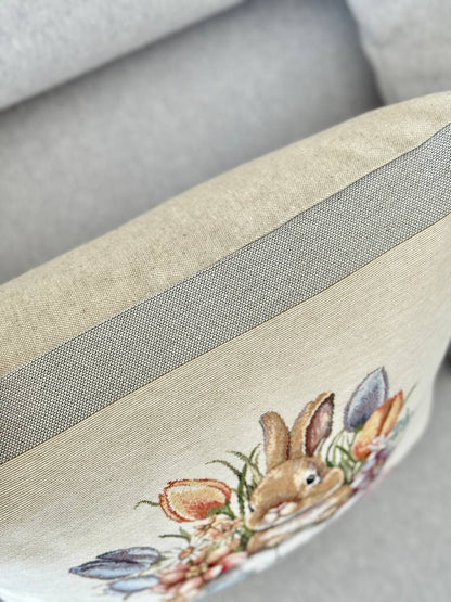 Easter tapestry cushion cover «Happy Easter»