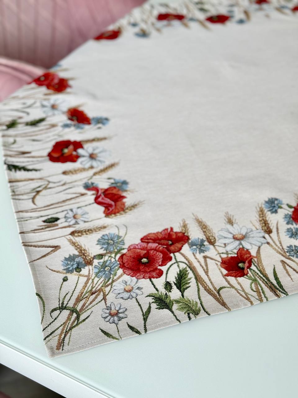 Tapestry tablecloth «Poppies and daisies» Limaso Textile