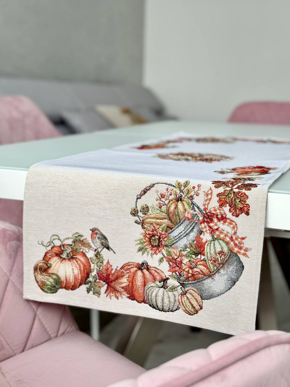 Tapestry table runner «Autumn harvest» Limaso Textile