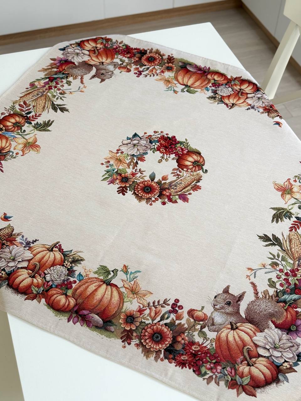 Autumn Square tablecloth «Autumn fest» - High quality tapestry