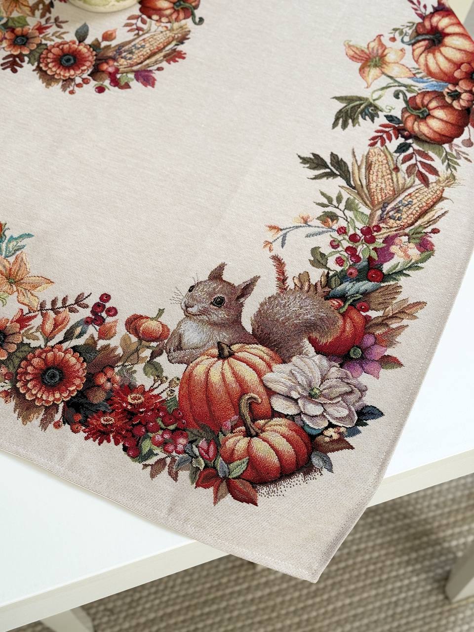 Autumn Square tablecloth «Autumn fest» - High quality tapestry