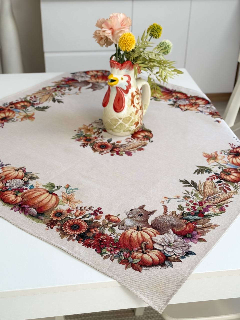 Autumn Square tablecloth «Autumn fest» - High quality tapestry