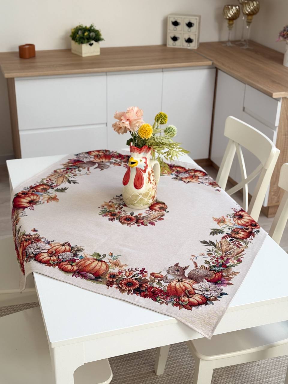 Autumn Square tablecloth «Autumn fest» - High quality tapestry