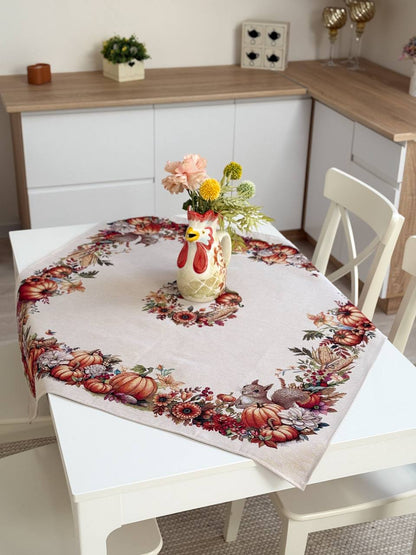 Autumn Square tablecloth «Autumn fest» - High quality tapestry
