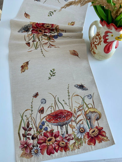 Autumn Table Runner «Autumn woodland» - High quality tapestry