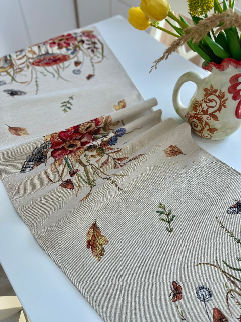 Autumn Table Runner «Autumn woodland» - High quality tapestry