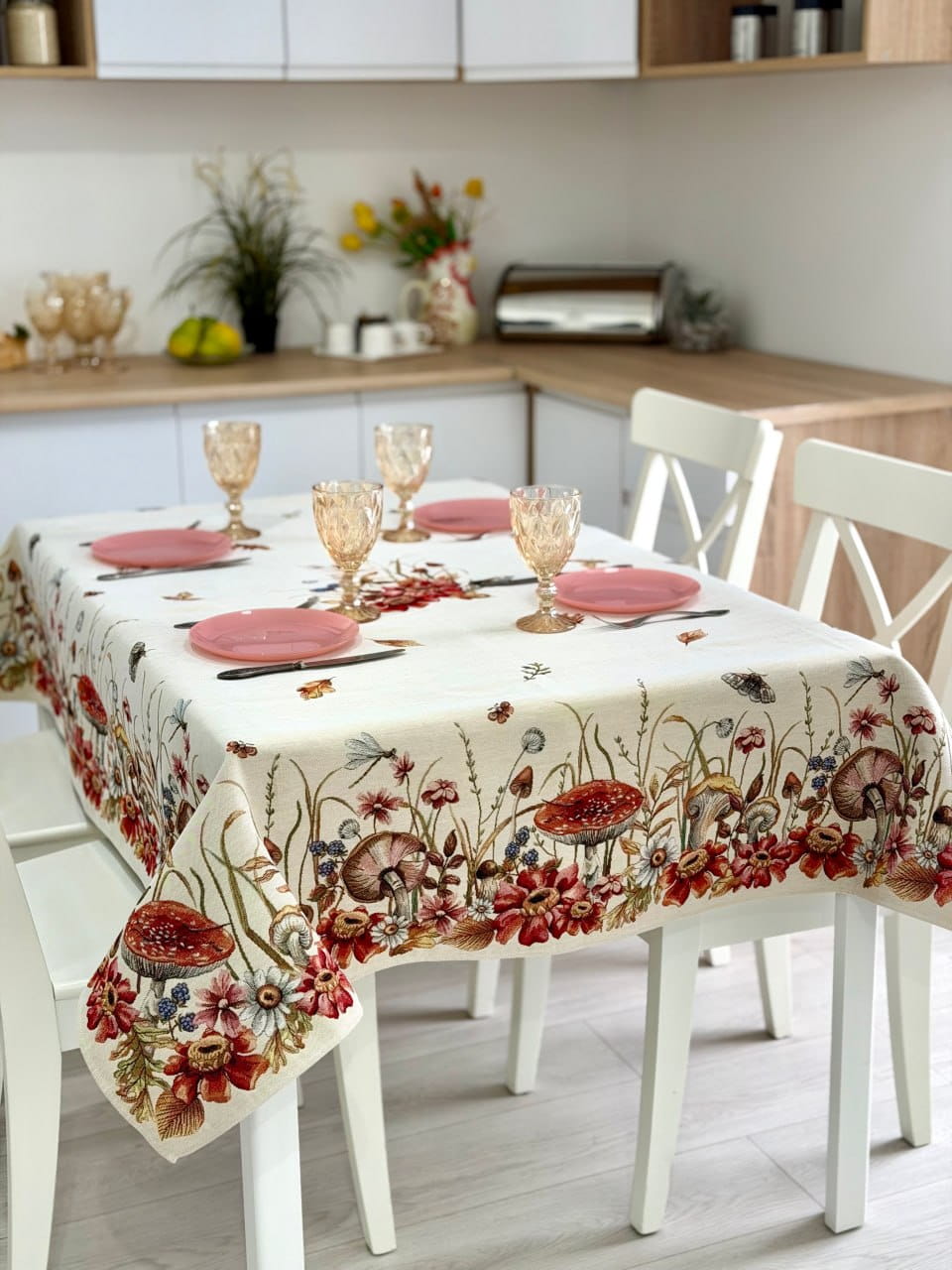 Autumn Rectangular tablecloth «Autumn woodland» - High quality tapestry