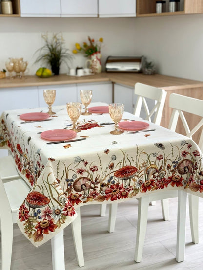 Autumn Rectangular tablecloth «Autumn woodland» - High quality tapestry