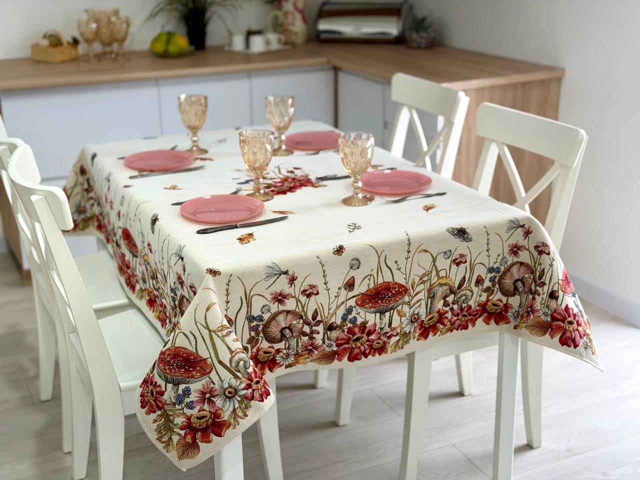 Autumn Rectangular tablecloth «Autumn woodland» - High quality tapestry
