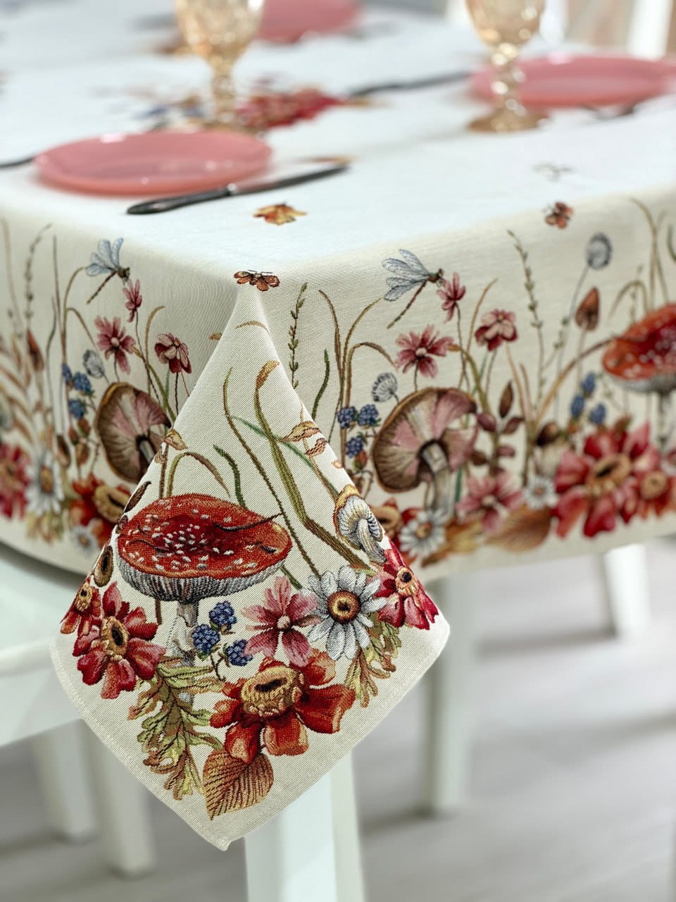 Autumn Rectangular tablecloth «Autumn woodland» - High quality tapestry