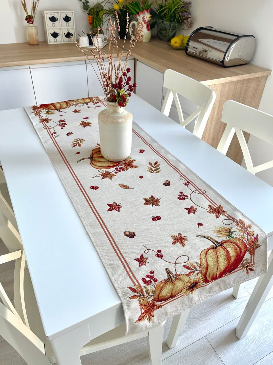 Autumn Table Runner «Pumpkin» - High quality tapestry