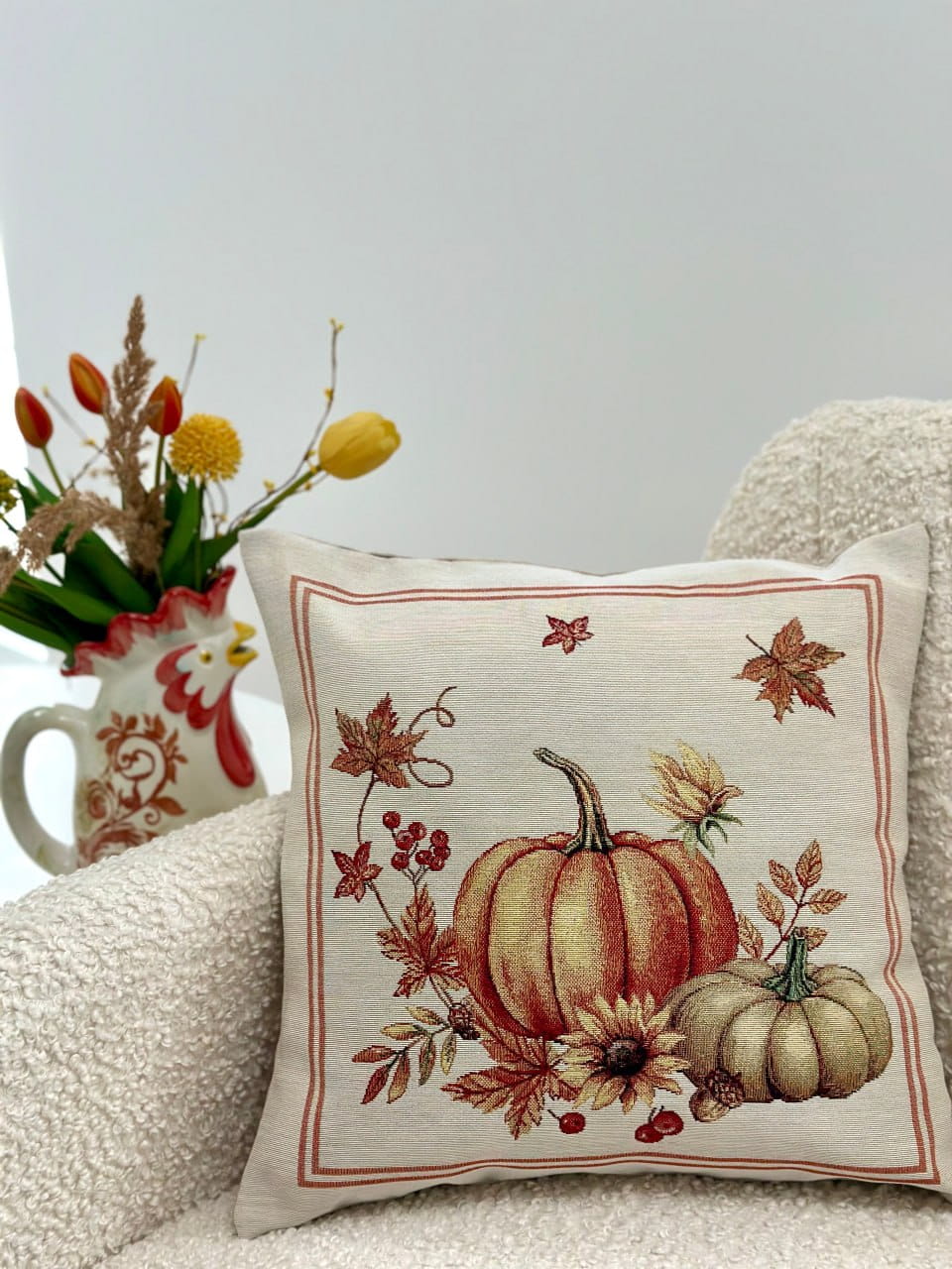 Autumn Cushion cover «Pumpkin» - High quality tapestry