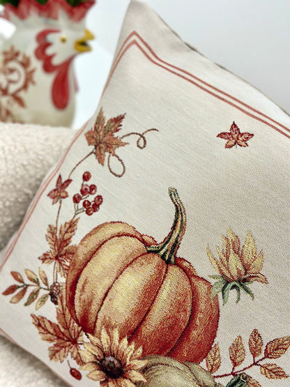 Autumn Cushion cover «Pumpkin» - High quality tapestry