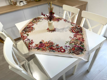 Autumn Square tablecloth «Fall Harvest» - High quality tapestry