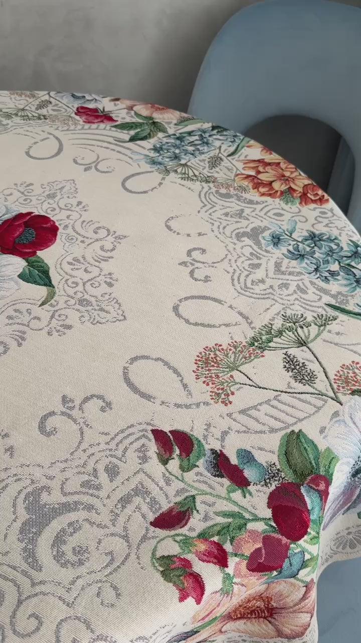 Tapestry tablecloth «MANDALAS FLOWERS»