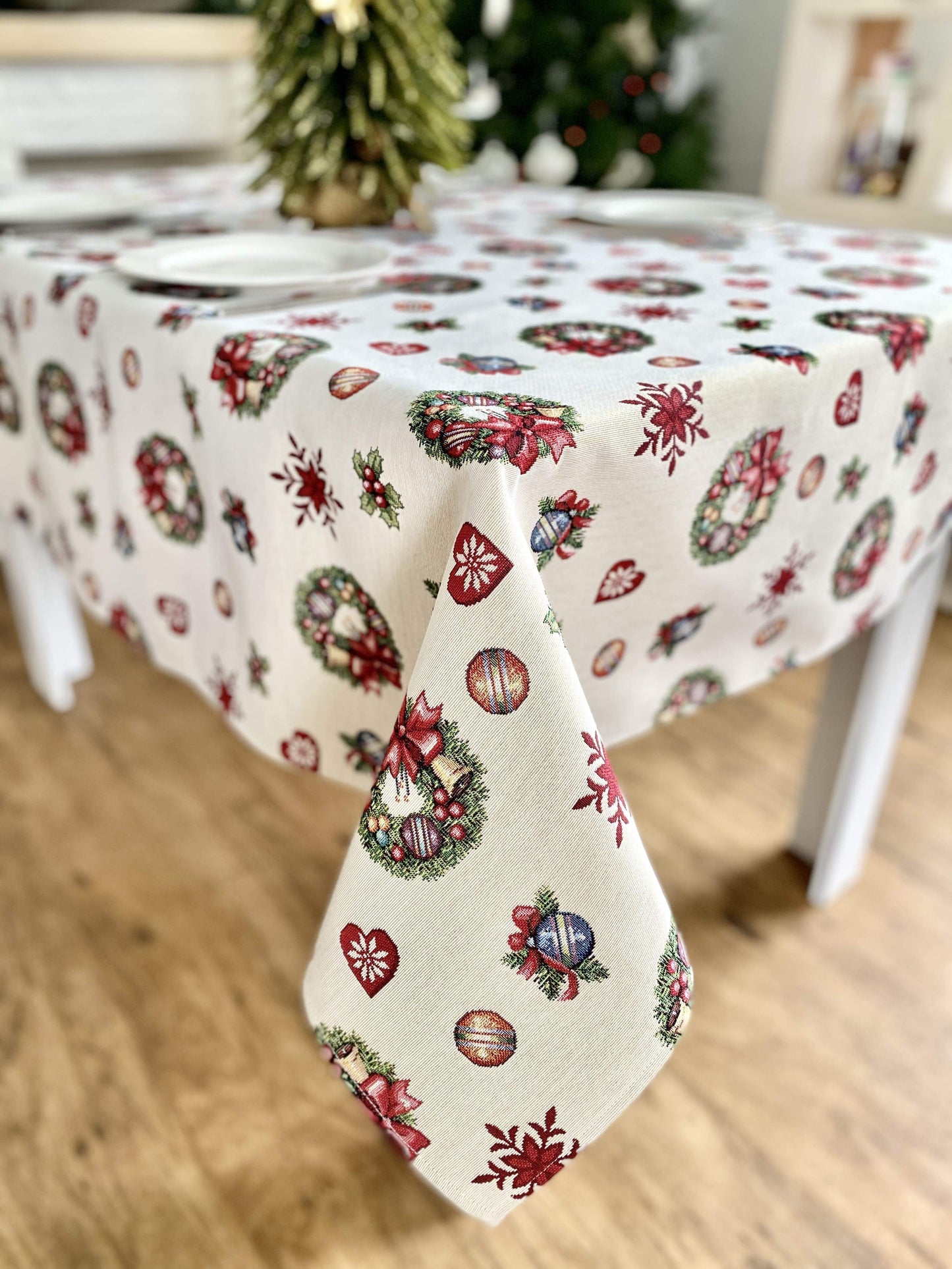 Buy Christmas tapestry Tablecloth "Christmas Тoy starfall" UK Textil4Family