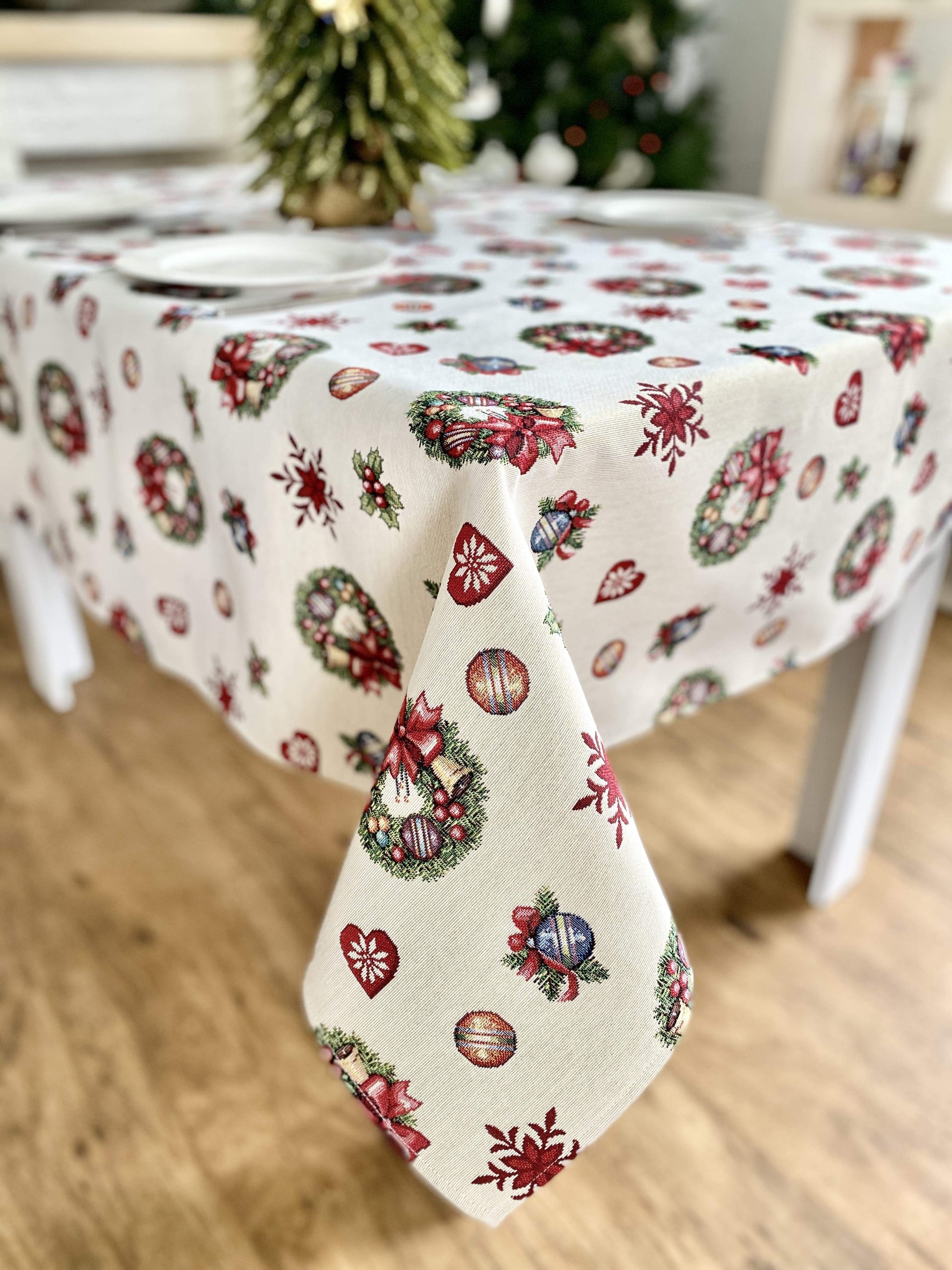Buy Christmas tapestry Tablecloth "Christmas Тoy starfall" UK Textil4Family