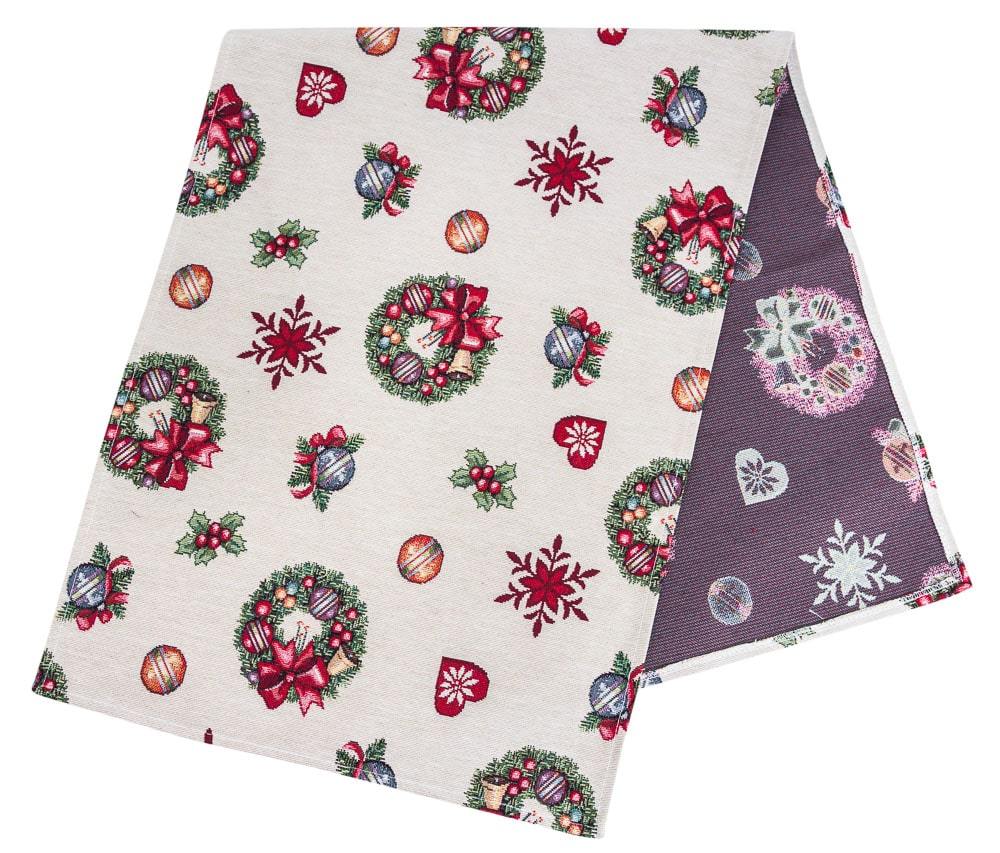 Buy Christmas Tapestry Table Runner "Christmas Тoy starfall" UK Textil4Family