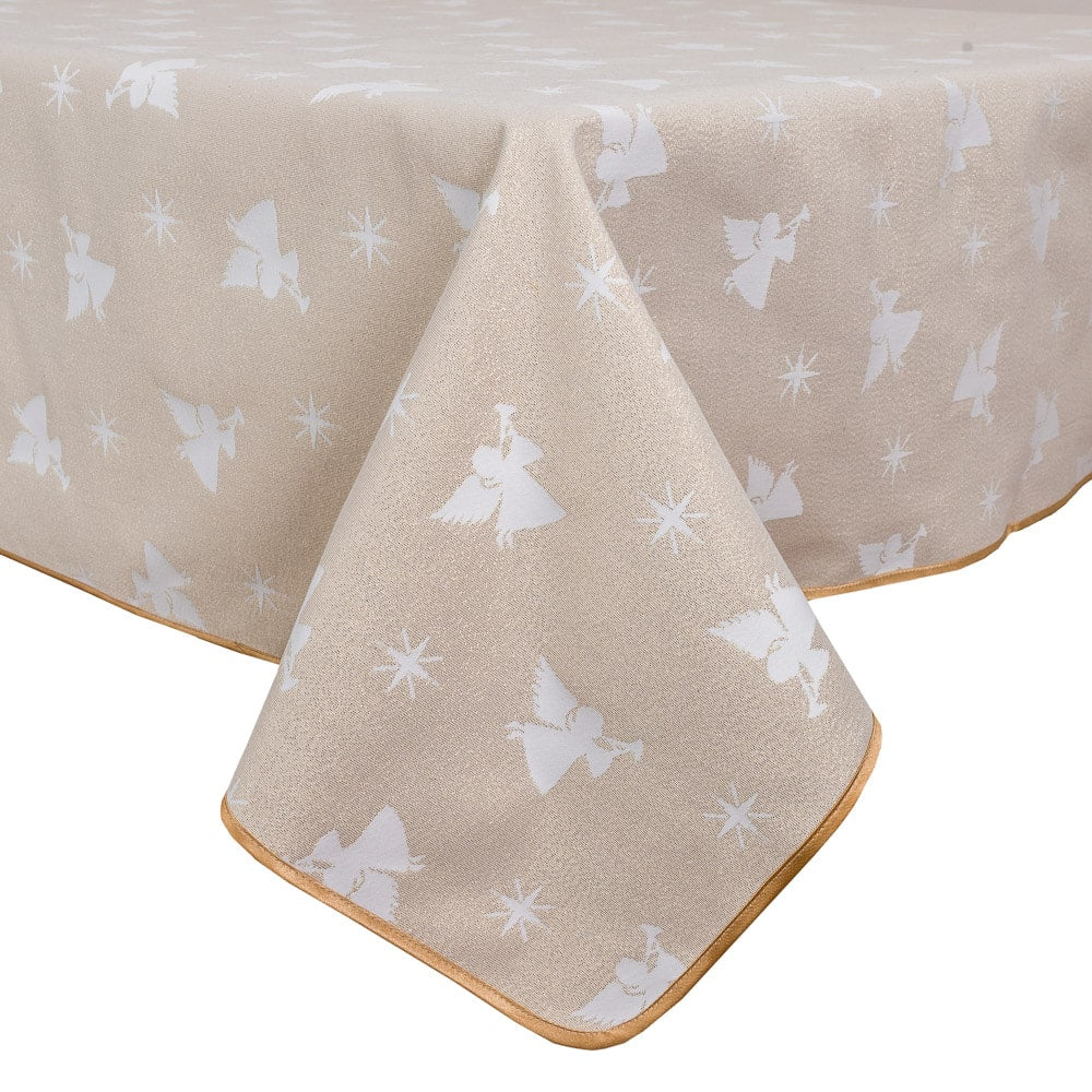 Buy Christmas Tablecloth Double-sided "Good News" (golden lurex) UK Textil4Family