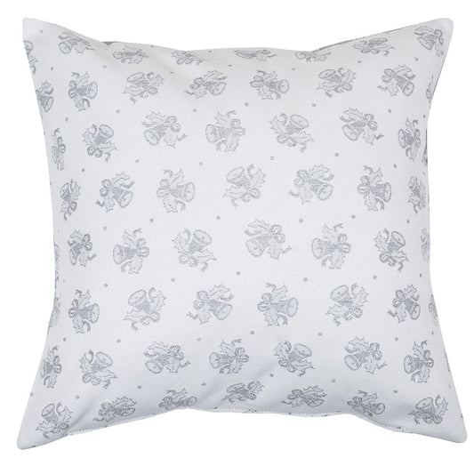 Buy Christmas Cushion Cover Double-sided "Jingle Bells" (silver lurex) UK Textil4Family