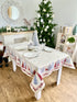Christmas tapestry Tablecloth "Christmas symphony" with silver thread