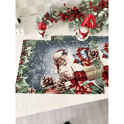 Winter Holiday Placemat «WINDOW» With microfibre