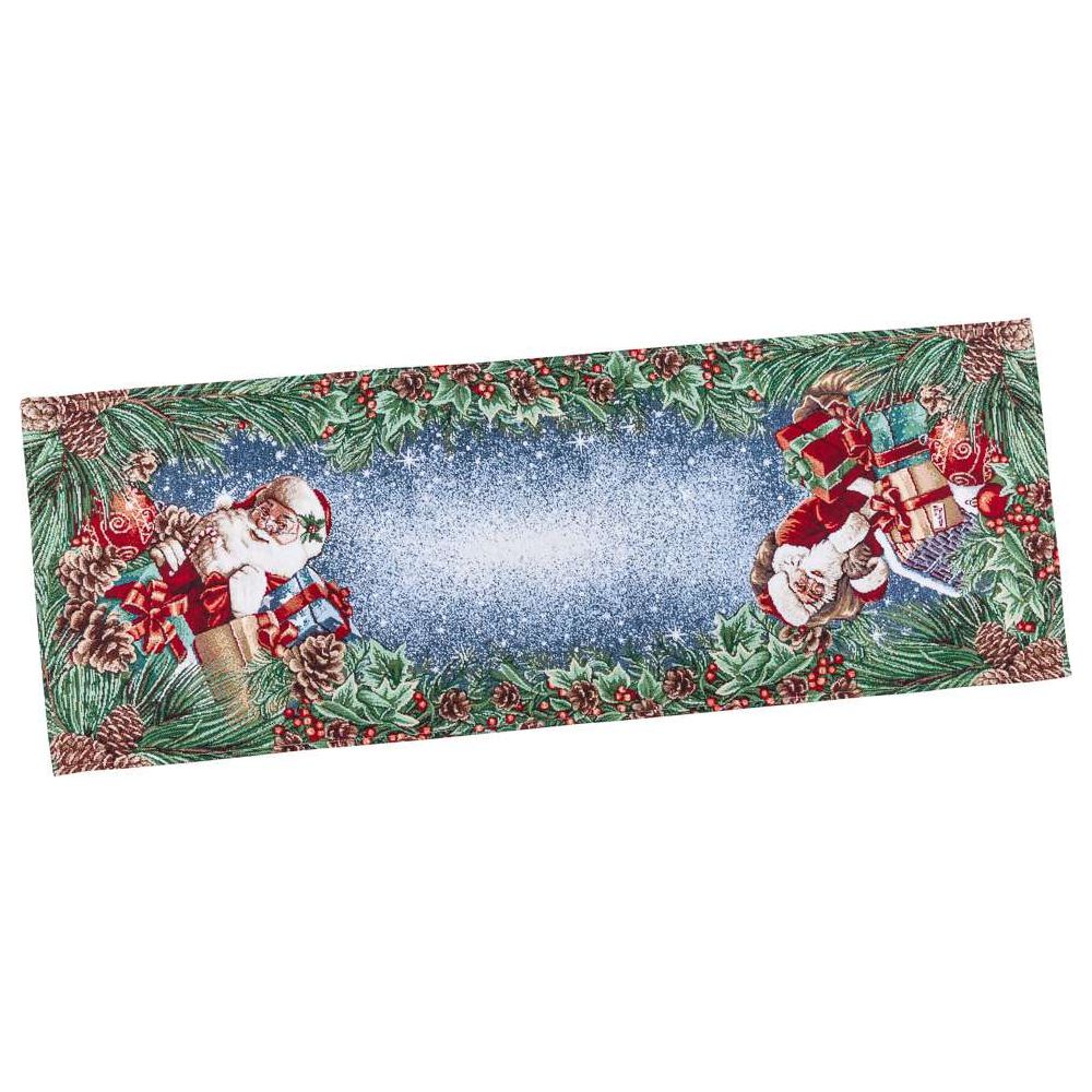 Christmas Tapestry Table runner «WINDOW» With microfibre